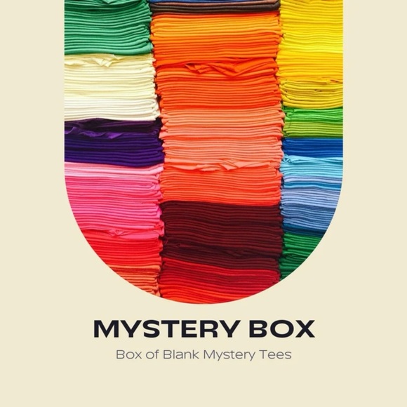 Mystery Box 20 Pieces Of Blank Shirts For Screen Printing Crafting Various Sizes - Picture 1 of 3